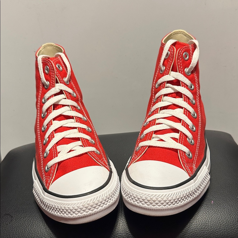 Converse Red Canvas High-Tops
